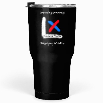 Discover Demand Knowledge, Supply Wisdom Economics Teacher Tumblers 30 Oz