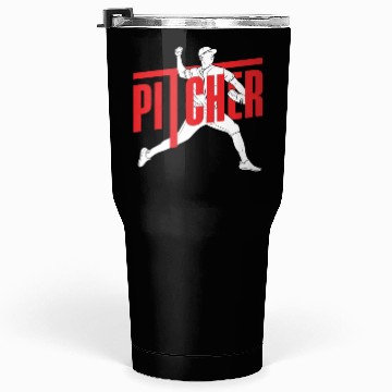 Discover Funny Baseball Gift Pitcher Tumblers 30 Oz