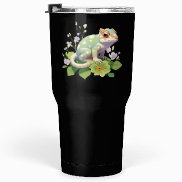 Discover Cute Chameleon for Lizard Pet Lover Tumblers 30 Oz