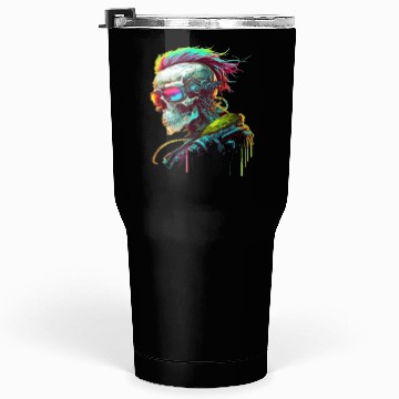 Discover Cyberpunk Skull Tumblers 30 Oz