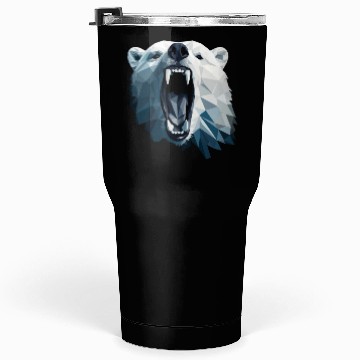 Discover Geometric Style Polar Bear Tumblers 30 Oz