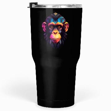 Discover Geometric Style Chimpanzee Tumblers 30 Oz