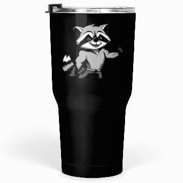 Discover Workout Gym Racoon Tumblers 30 Oz