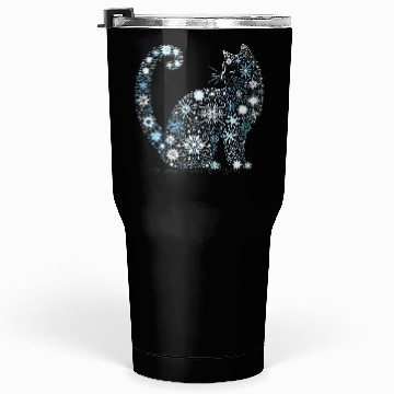 Discover Christmas Cat Snowflakes Tumblers 30 Oz