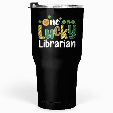 Discover One Lucky Librarian School St Patrick's Day Tumblers 30 Oz