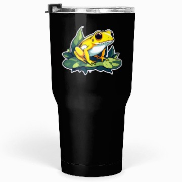 Discover Golden Poison Frog Illustration Tumblers 30 Oz