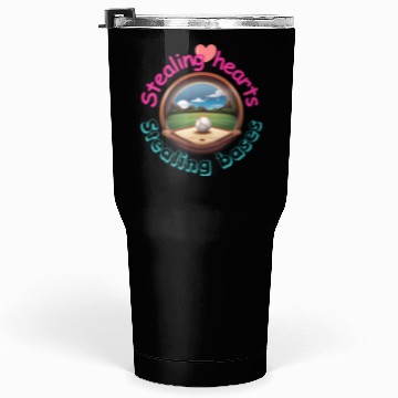 Discover Stealing Hearts, Stealing Bases: Baseball Lover's Tumblers 30 Oz