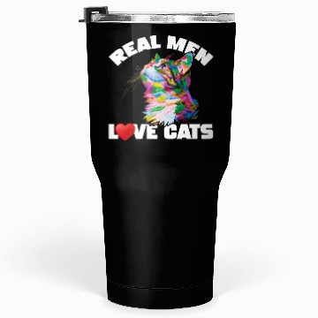 Discover Real Men Love Cats Tumblers 30 Oz