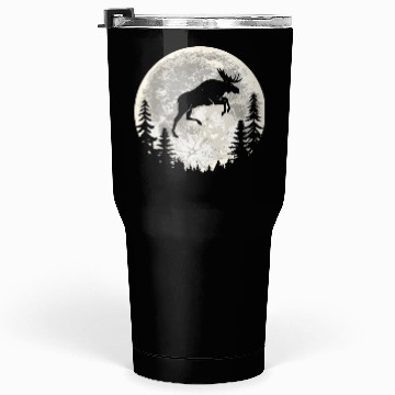 Discover Moose Elk Moon Tumblers 30 Oz