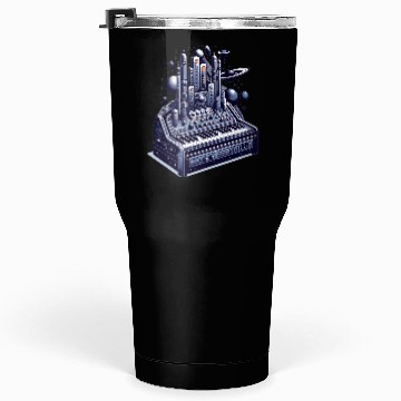 Discover Theremin with Futuristic Sci-Fi Space Theme Tumblers 30 Oz