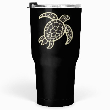 Discover Sea Turtle Design 2 Color Vector Tumblers 30 Oz