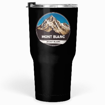 Discover Mont Blanc logo Tumblers 30 Oz