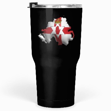 Discover Northern Ireland - 3D Flag Map Tumblers 30 Oz