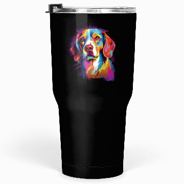 Discover Watercolor Colorful Beagle Tumblers 30 Oz