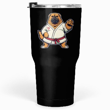 Discover karate dog Tumblers 30 Oz