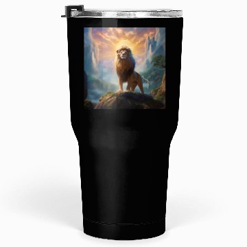 Discover Celestial Lion King Art Print 144 Starseed Tumblers 30 Oz