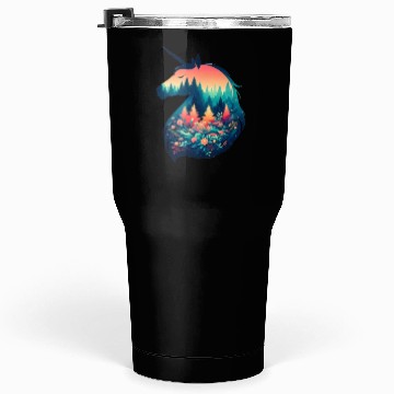 Discover Nature in Unicorn Pattern Tumblers 30 Oz