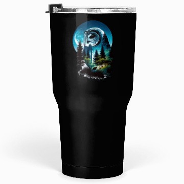 Discover Nature in Owl Pattern Tumblers 30 Oz