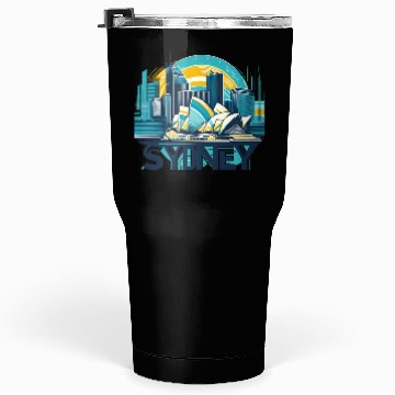 Discover Sydney Opera House Print Tumblers 30 Oz