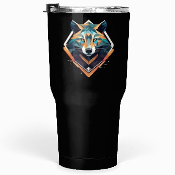 Discover animal Low-Poly fox art Rules Tumblers 30 Oz