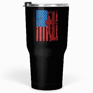 Discover US Patriotic Trumpet Player Tumblers 30 Oz