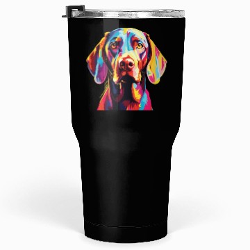 Discover Watercolor Colorful Vizsla Tumblers 30 Oz