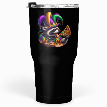 Discover Mardi Gras raccoon with fool's hat Tumblers 30 Oz