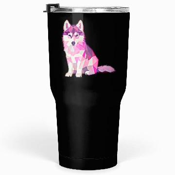 Discover Pink Wolf Cute Baby Wolf Tumblers 30 Oz