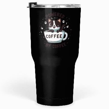 Discover CAT - POWERED BY COFFEE Tumblers 30 Oz
