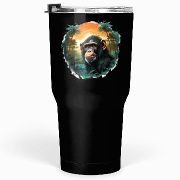 Discover Happy monkey Tumblers 30 Oz