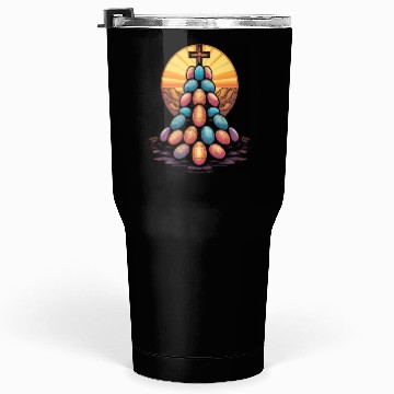 Discover Christian Easter Day Cross Easter Egg Hunt Tumblers 30 Oz