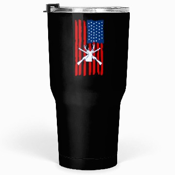 Discover American flag deer hunting Tumblers 30 Oz