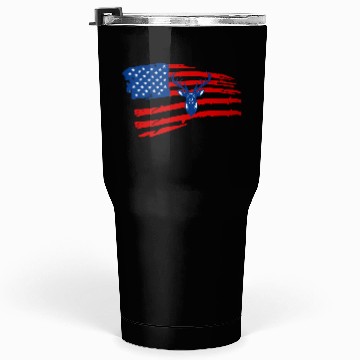 Discover American flag Hunting deer Tumblers 30 Oz