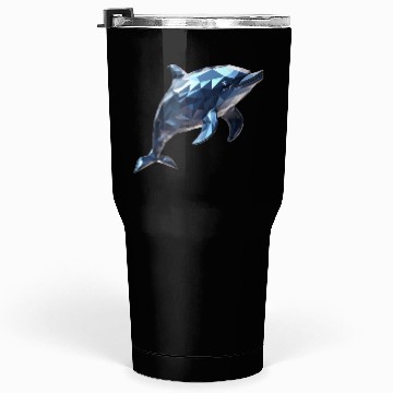 Discover Geometric Style Dolphin Tumblers 30 Oz