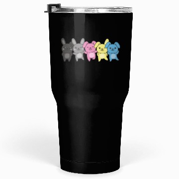 Discover Polygender Flag Pride Lgbtq Bunny Tumblers 30 Oz