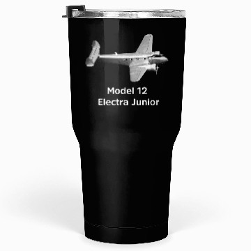Discover Lockheed Model 12 Electra Junior Aircraft Tumblers 30 Oz