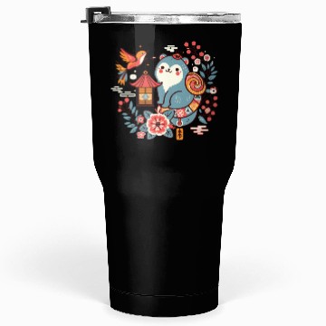 Discover Whimsical Dog and Bird Tumblers 30 Oz