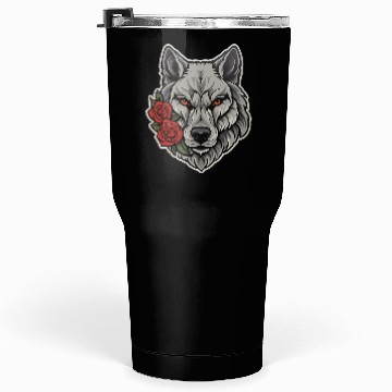 Discover Gothic Wolf Wildlife Illustration Tumblers 30 Oz