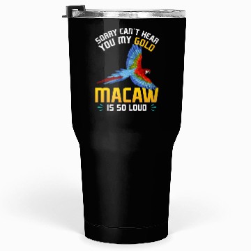 Discover Blue Macaw Gold Macaw Ornithologist Enthusiast Tumblers 30 Oz