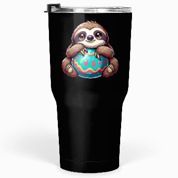 Discover Easter Sloth: Embrace and Easter Egg Tumblers 30 Oz
