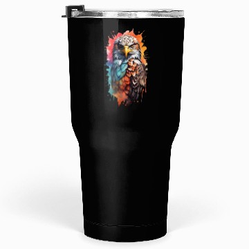 Discover Stunningly colored bald eagle Tumblers 30 Oz