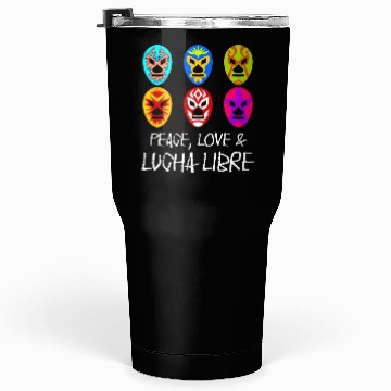 Discover Lucha Libre Mask Wrestling Tumblers 30 Oz