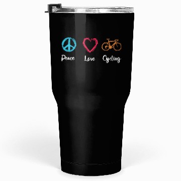 Discover Peace Love Cycling Tumblers 30 Oz
