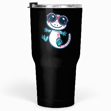 Discover Playful Lizard Cartoon Tumblers 30 Oz