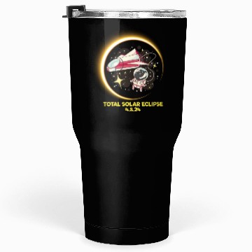 Discover Total Solar Eclipse 4.8.24 Kids Cat Eclipsecat ecl Tumblers 30 Oz