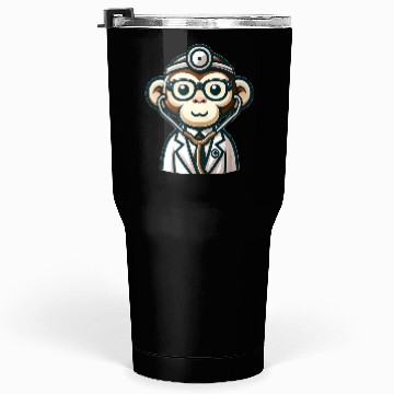 Discover Cute Monkey Doctor Tumblers 30 Oz
