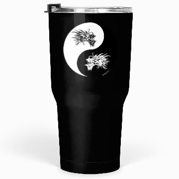 Discover Yin and Yang Dragon Circle Tumblers 30 Oz