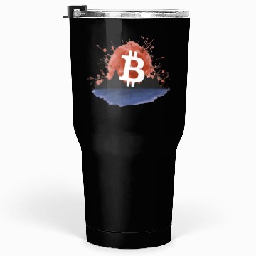 Discover Bitcoin Japonese Ink Sunset Serenity Tumblers 30 Oz
