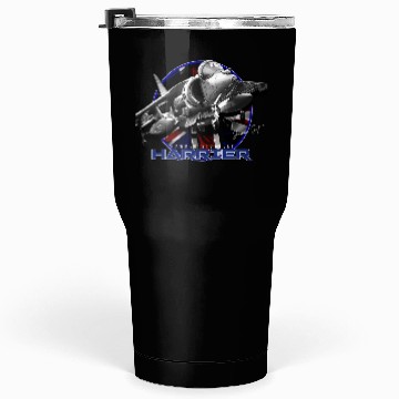 Discover Harrier Jump Jet Royal Air Force Fighterjet Tumblers 30 Oz