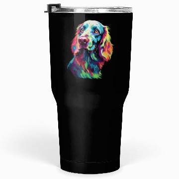 Discover Watercolor Colorful English Setter Tumblers 30 Oz